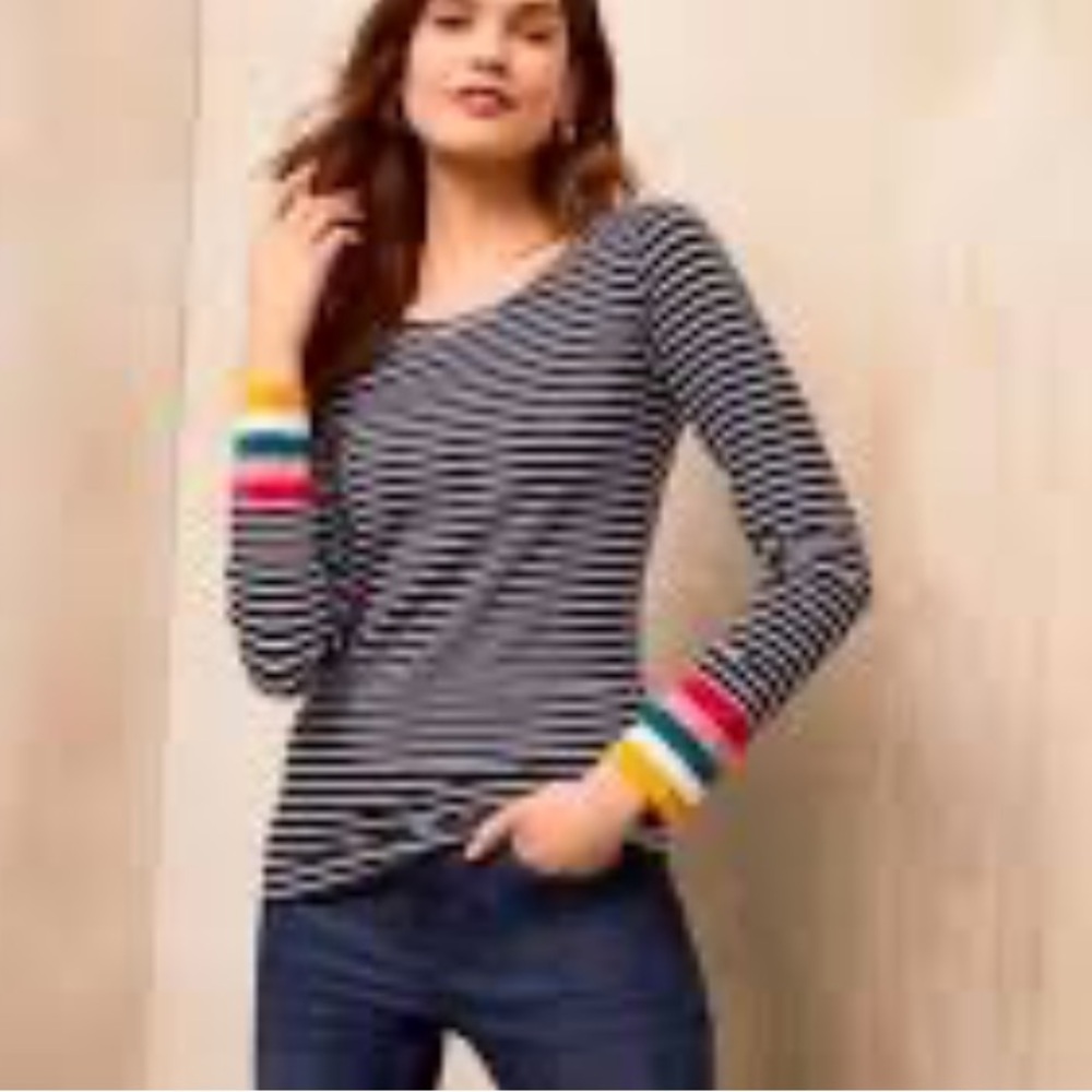 Boden striped jersey breton top